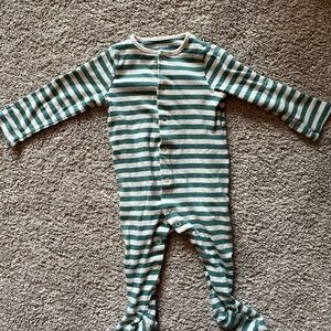 Striped Green and White Baby Onesie by ANYDAY John Lewis